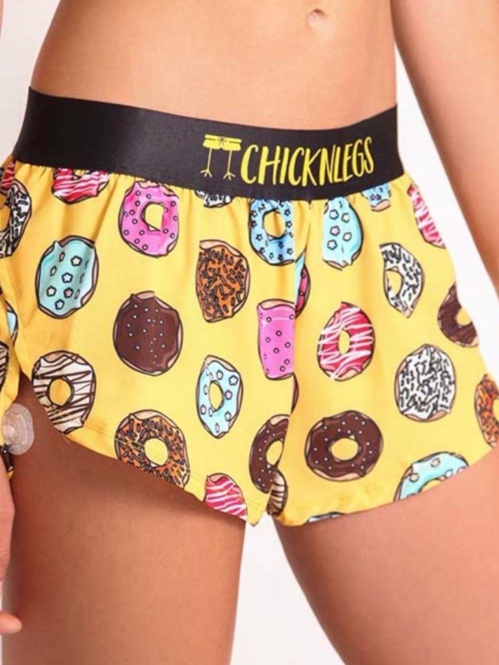 Chickenlegs 1.5” Split leg Running Shorts, sz S